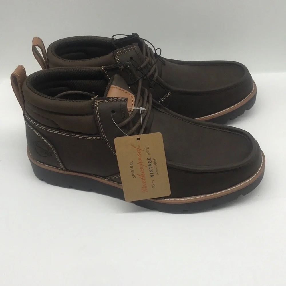 WEATHERPROOF Mens Pull Tab Padded Chester Round Toe Lace-Up Chukka Boots